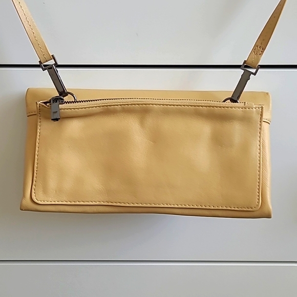 NWOT Kooba Envelope Ruby Leather Crossbody in Yellow - Picture 3 of 8